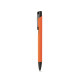 Stylo en aluminium avec finition en caoutchouc POPPINS - Objet publicitaire de qualité pour entreprises