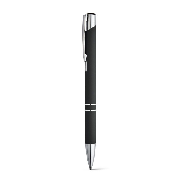 Stylo BETA SOFT en aluminium avec finition en caoutchouc - Objet publicitaire de qualité supérieure