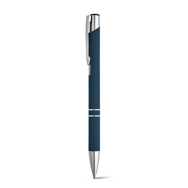 Stylo BETA SOFT en aluminium avec finition en caoutchouc - Objet publicitaire de qualité supérieure