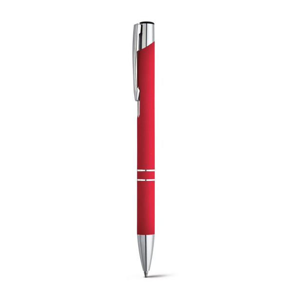 Stylo BETA SOFT en aluminium avec finition en caoutchouc - Objet publicitaire de qualité supérieure