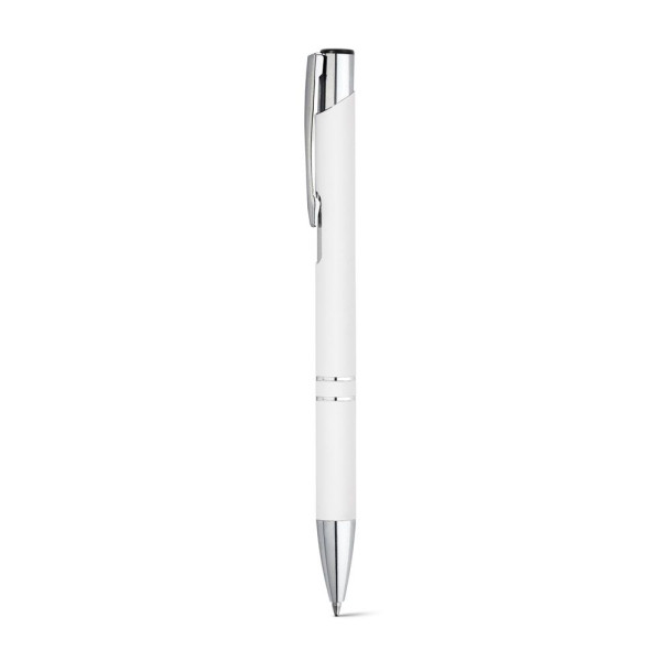 Stylo BETA SOFT en aluminium avec finition en caoutchouc - Objet publicitaire de qualité supérieure
