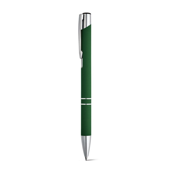 Stylo BETA SOFT en aluminium avec finition en caoutchouc - Objet publicitaire de qualité supérieure