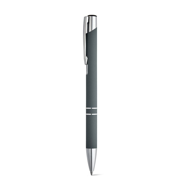 Stylo BETA SOFT en aluminium avec finition en caoutchouc - Objet publicitaire de qualité supérieure