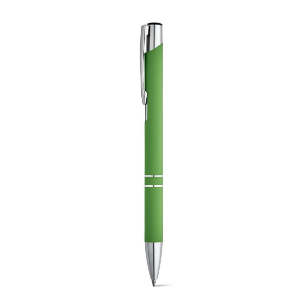 Stylo BETA SOFT en aluminium avec finition en caoutchouc - Objet publicitaire de qualité supérieure