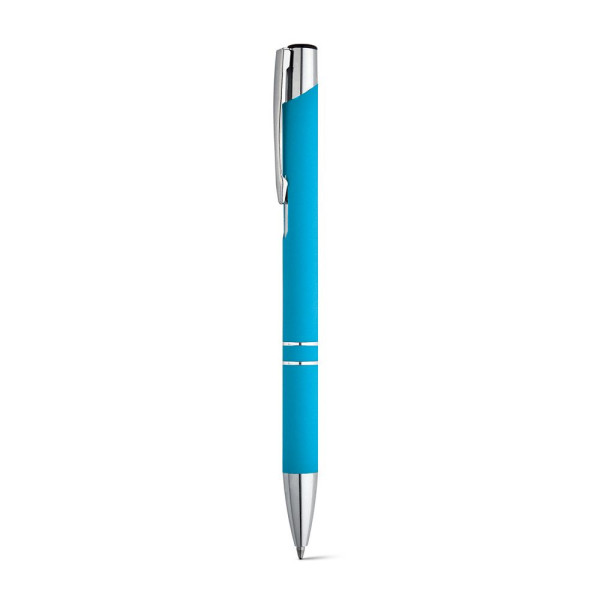 Stylo BETA SOFT en aluminium avec finition en caoutchouc - Objet publicitaire de qualité supérieure
