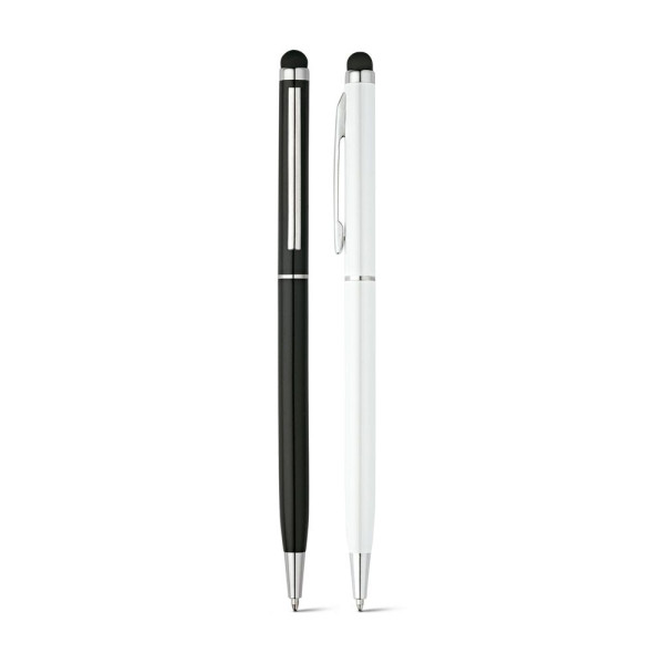 Stylo à bille en aluminium ZOE BK avec pointe tactile - Objet publicitaire pour acheteurs, responsables marketing et association