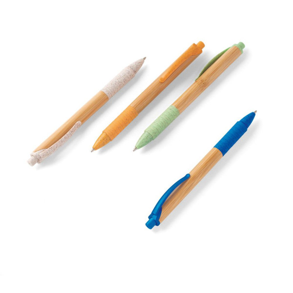 Stylo en bambou KUMA avec clip antidérapant - Goodies écologiques pour entreprises