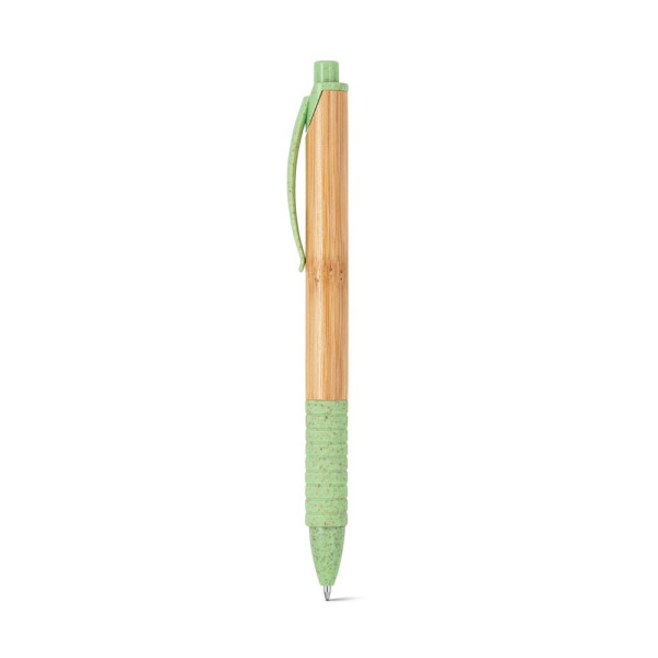 Stylo en bambou KUMA avec clip antidérapant - Goodies écologiques pour entreprises