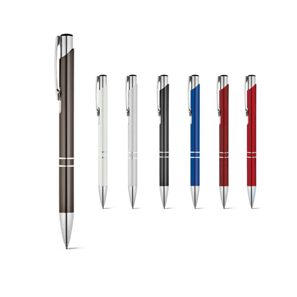 Stylo en aluminium avec clip BETA BK - Accessoire de communication professionnel