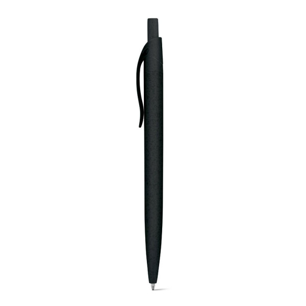 Stylo à bille CAMILA en fibre de paille de blé et ABS avec clip - BCM Goodies