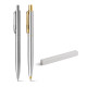 Stylo à bille en acier inoxydable SILVERIO - Accessoire élégant et pratique pour vos événements et cadeaux d'entreprise