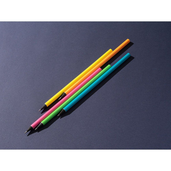 Crayon de bois fluorescent HB LUCIAN personnalisé - BCM Goodies