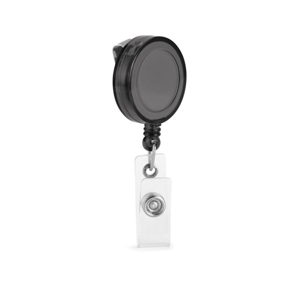 YEATS. Porte-badge extensible avec clip métallique et porte-clés personnalisable - BCM Goodies