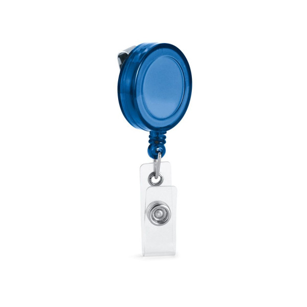 YEATS. Porte-badge extensible avec clip métallique et porte-clés personnalisable - BCM Goodies