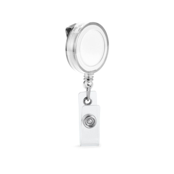 YEATS. Porte-badge extensible avec clip métallique et porte-clés personnalisable - BCM Goodies