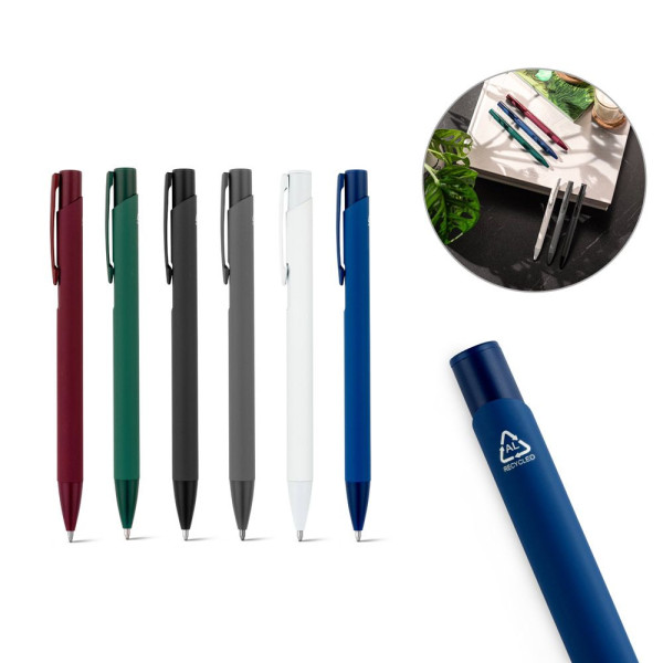 Stylo à bille en aluminium recyclé CLINT - Objet publicitaire éco-responsable et élégant | BCM Goodies