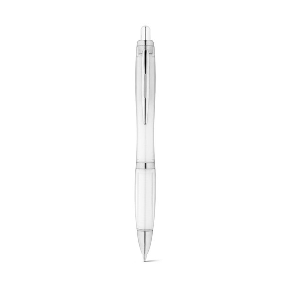 Stylo bille SWING rPET en PET recyclé avec attache métallique - BCM Goodies