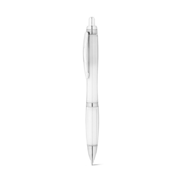 Stylo bille SWING rPET en PET recyclé avec attache métallique - BCM Goodies