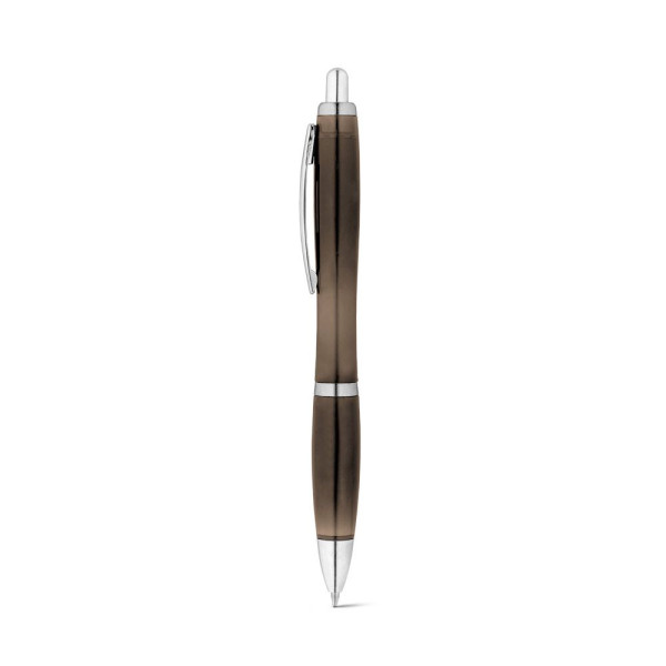 Stylo bille SWING rPET en PET recyclé avec attache métallique - BCM Goodies