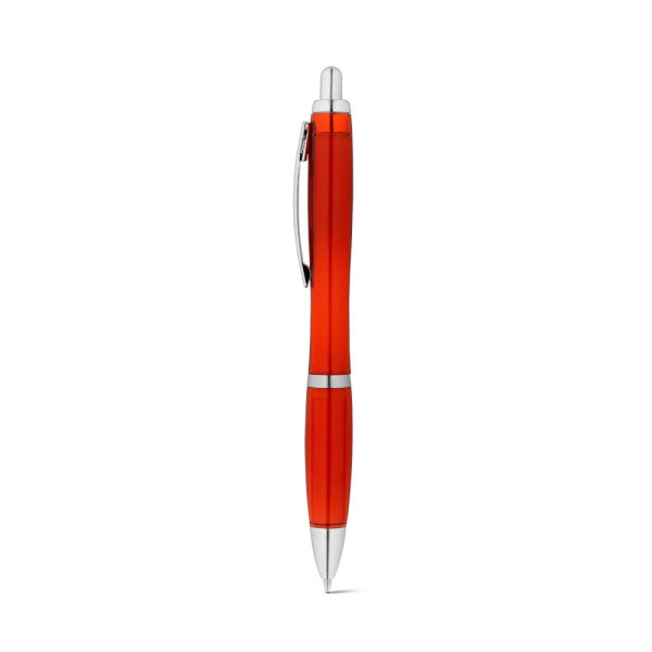Stylo bille SWING rPET en PET recyclé avec attache métallique - BCM Goodies