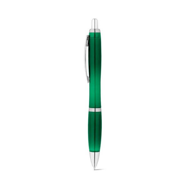 Stylo bille SWING rPET en PET recyclé avec attache métallique - BCM Goodies