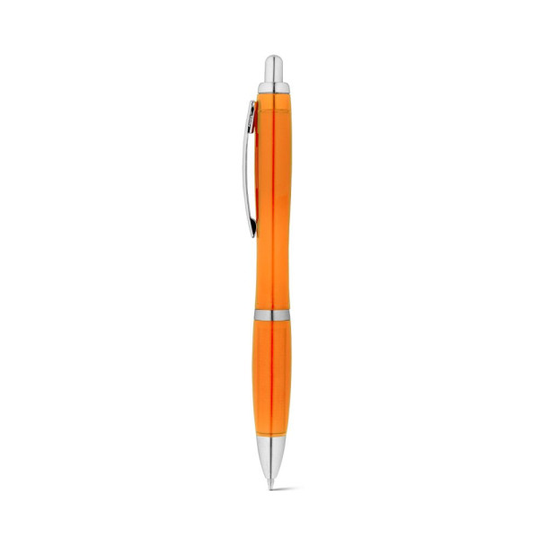 Stylo bille SWING rPET en PET recyclé avec attache métallique - BCM Goodies