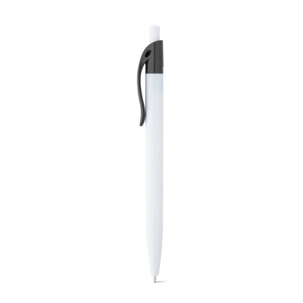 Stylo à bille en ABS avec clip coloré personnalisable - BCM Goodies