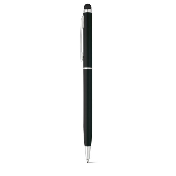 Stylo ZOE en aluminium avec mécanisme twist et embout tactile - Accessoire élégant et pratique pour vos événements professionnel