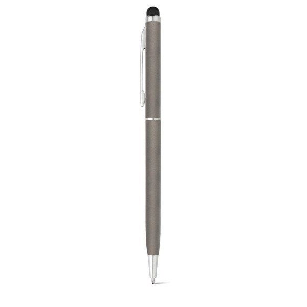 Stylo ZOE en aluminium avec mécanisme twist et embout tactile - Accessoire élégant et pratique pour vos événements professionnel