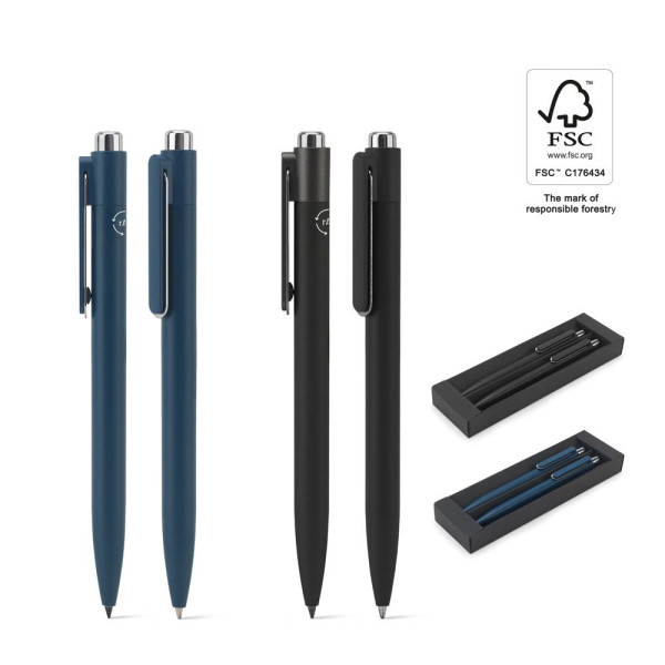 Stylo à bille et stylo sans encre en aluminium recyclé pour objets publicitaires B2B - BCM Goodies