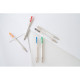 Stylo personnalisable en rPET avec bouton coloré - BCM Goodies