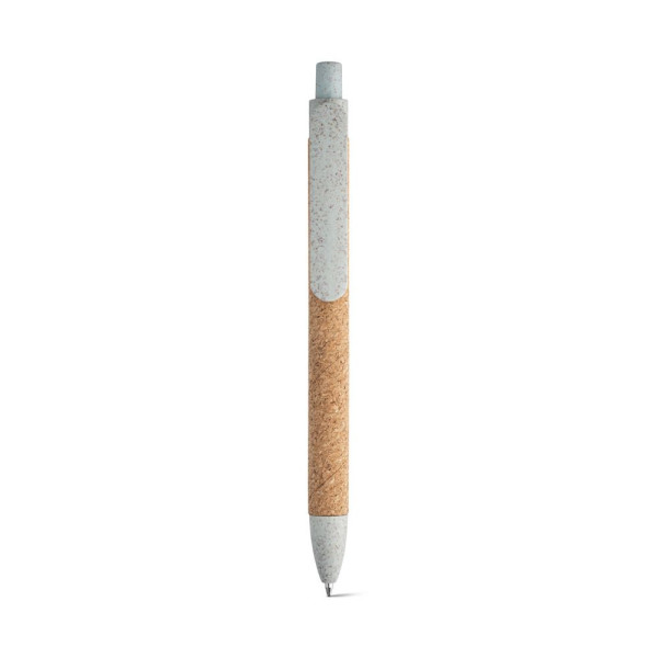 Stylo à bille GOYA en liège et fibre de paille de blé - Objet publicitaire écologique pour entreprise