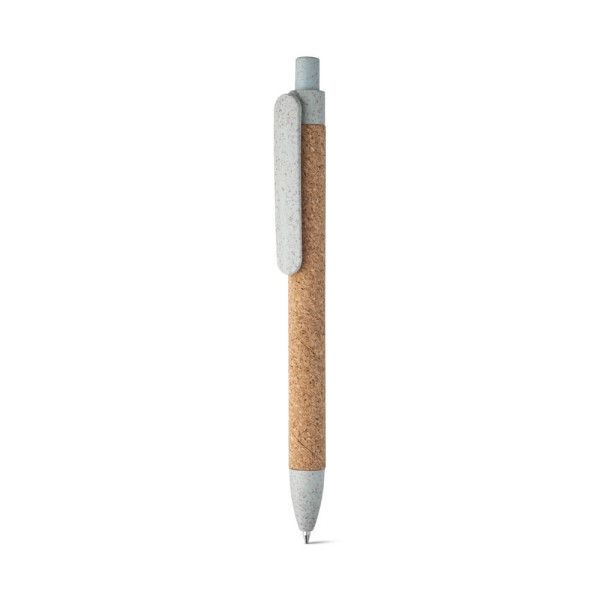 Stylo à bille GOYA en liège et fibre de paille de blé - Objet publicitaire écologique pour entreprise