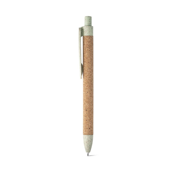 Stylo à bille GOYA en liège et fibre de paille de blé - Objet publicitaire écologique pour entreprise