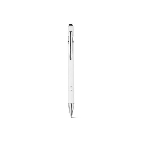 Stylo à bille NEIL en aluminium recyclé à 100% avec pointe tactile - BCM Goodies