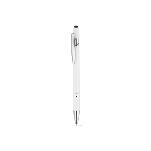 Stylo à bille NEIL en aluminium recyclé à 100% avec pointe tactile - BCM Goodies