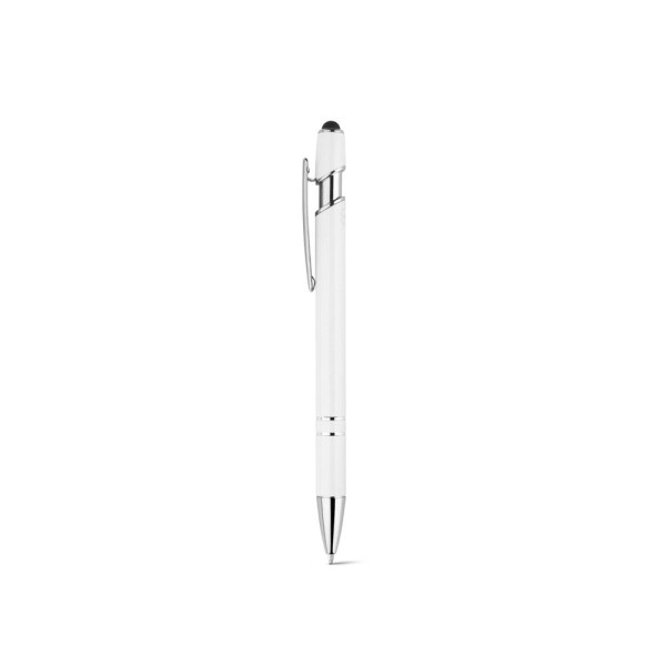 Stylo à bille NEIL en aluminium recyclé à 100% avec pointe tactile - BCM Goodies