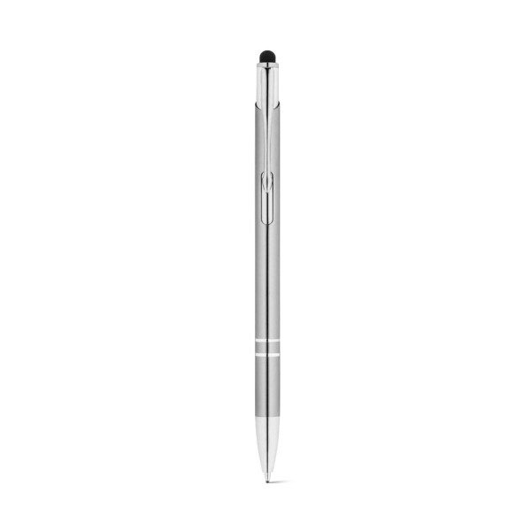 Stylo en aluminium GALBA avec pointe tactile et clip - Accessoire promotionnel pour entreprises