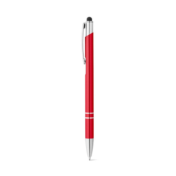 Stylo en aluminium GALBA avec pointe tactile et clip - Accessoire promotionnel pour entreprises