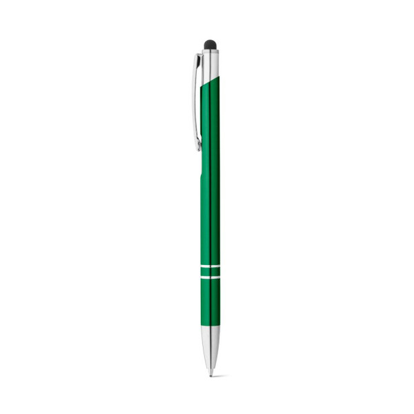 Stylo en aluminium GALBA avec pointe tactile et clip - Accessoire promotionnel pour entreprises