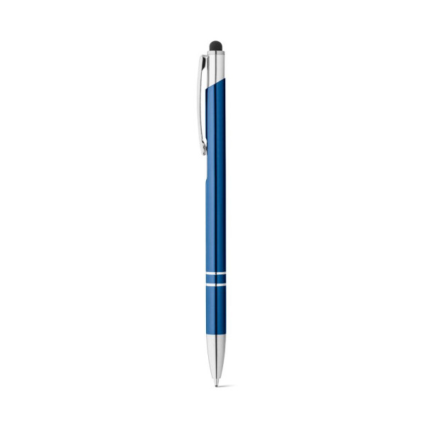 Stylo en aluminium GALBA avec pointe tactile et clip - Accessoire promotionnel pour entreprises