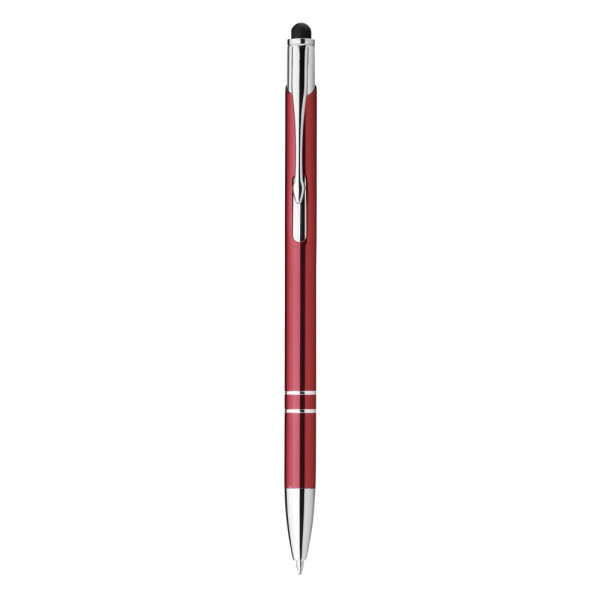 Stylo en aluminium GALBA avec pointe tactile et clip - Accessoire promotionnel pour entreprises