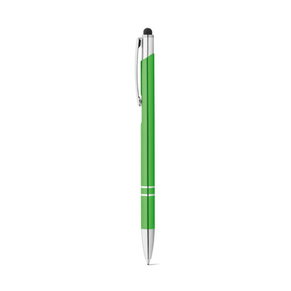 Stylo en aluminium GALBA avec pointe tactile et clip - Accessoire promotionnel pour entreprises