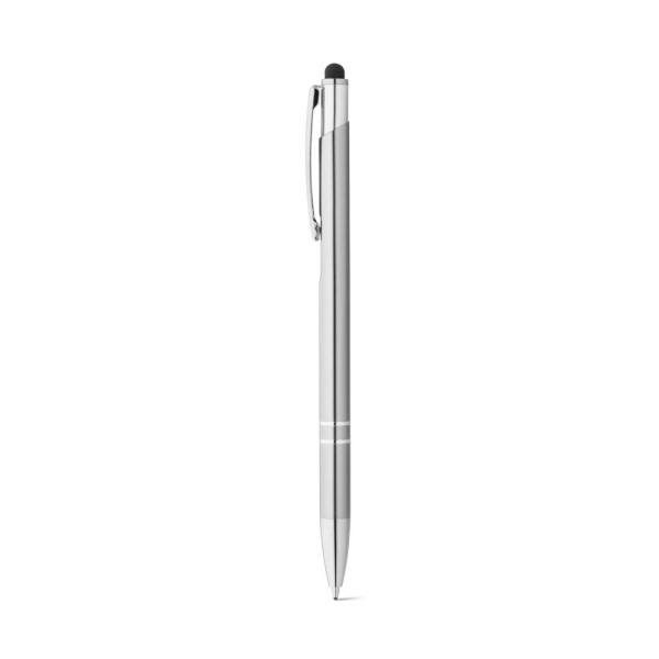 Stylo en aluminium GALBA avec pointe tactile et clip - Accessoire promotionnel pour entreprises