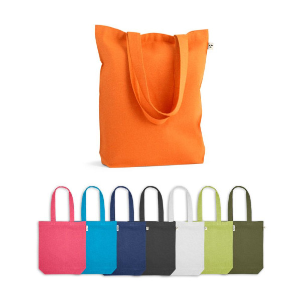 Sac MERIDA en coton recyclé et polyester pour objets publicitaires durables - BCM Goodies