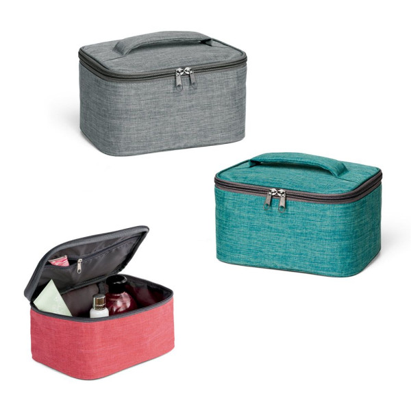 Trousse de toilette personnalisable ELIZA en 300D haute densité pour professionnels et voyages | BCM Goodies