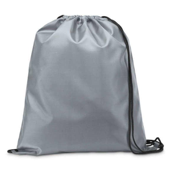 Sac à dos 210D avec cordons de serrage noirs CARNABY - Personnalisable pour vos événements et cadeaux - Shopping