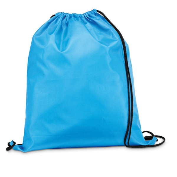 Sac à dos 210D avec cordons de serrage noirs CARNABY - Personnalisable pour vos événements et cadeaux - Shopping