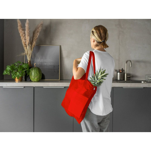 Sac shopping en polyester recyclé personnalisable pour événements B2B et cadeaux d'entreprise | BCM Goodies