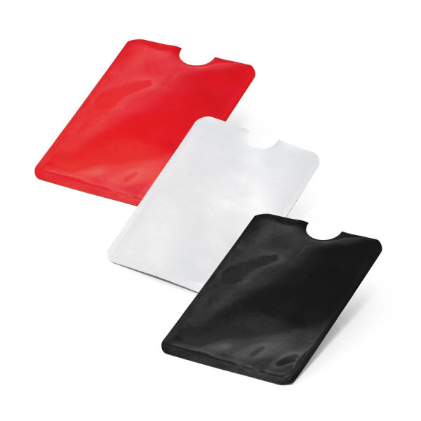 Porte-cartes en aluminium avec blocage RFID - Accessoire professionnel et élégant